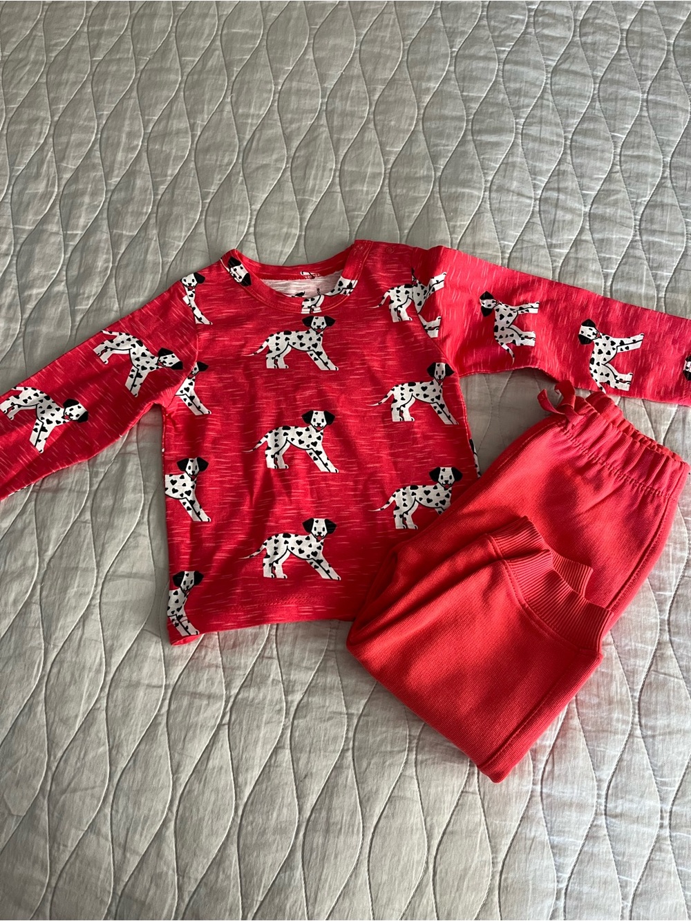 NEW Monica + Andy Dalmatian Print Sweatsuit - 100% Organic Cotton